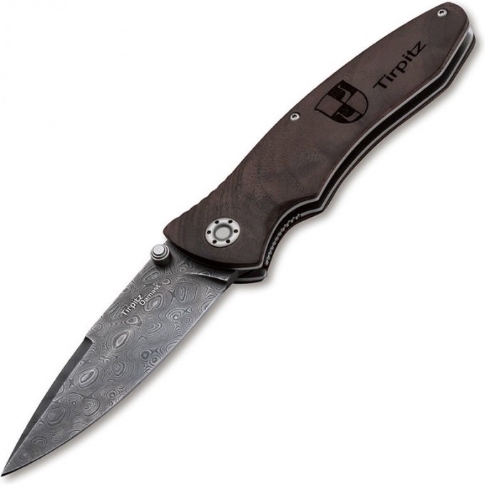Нож BOKER TIRPITZ-DAMASCUS WOOD BK110192DAM Нож BOKER TIRPITZ-DAMASCUS WOOD BK110192DAM