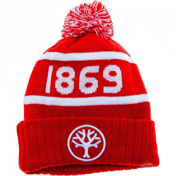 Шапка BOKER BOBBLE HAT 1869 красная BK09BO139 Шапка BOKER BOBBLE HAT 1869 красная BK09BO139